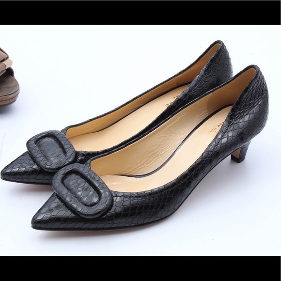 kate spade Shoes - Kate Spade black kitten heeled pumps 7